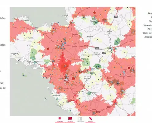 Flux logistique des livraisons realisees