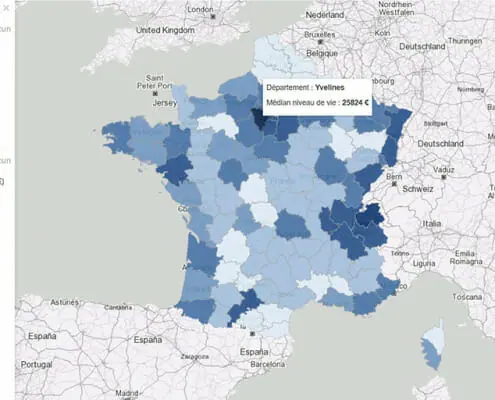 investissement hotelier : mediane du niveau de vie