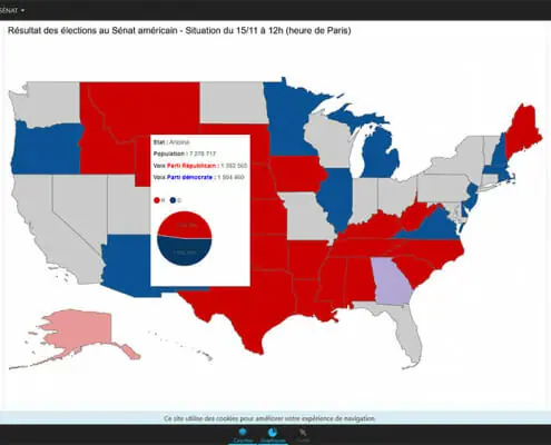 service de cartographie : election americaine 2020