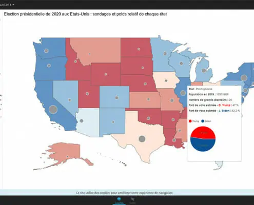 service de cartographie : election us