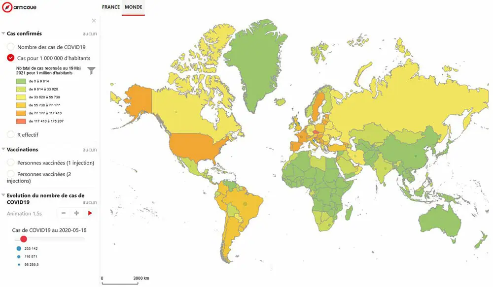 outil de cartographie : les donnees relatives