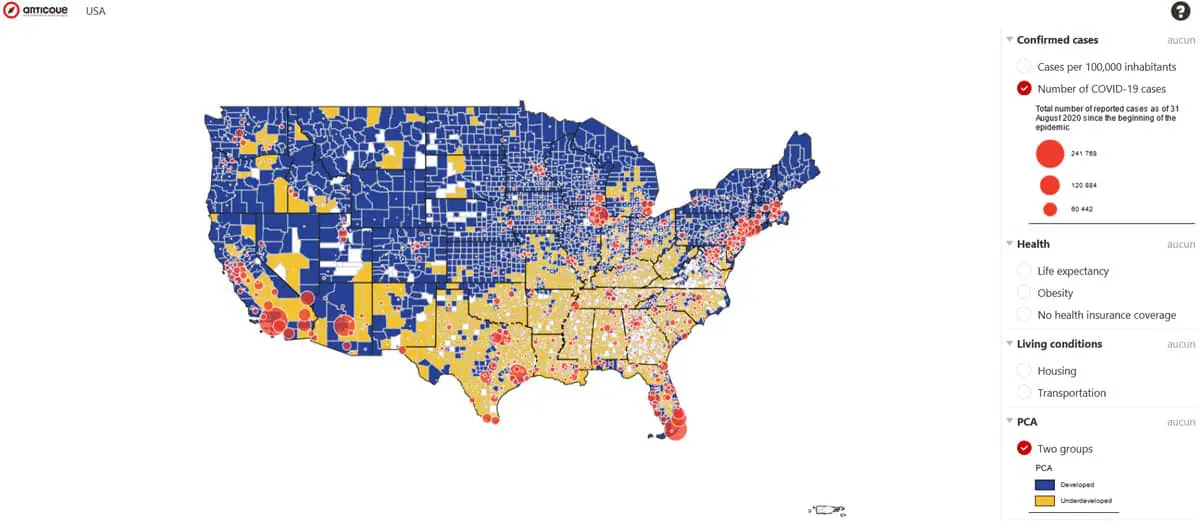 COVID-19 - ACP sur les Etats-Unis