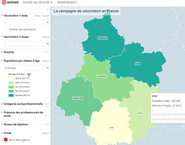 miniature disparites territoriales dans la vaccination covid 19