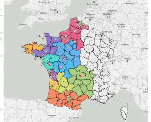 optimisation transport logistique avec sectorisation des hubs