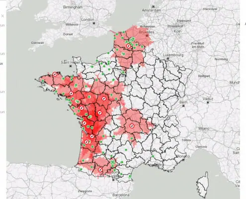 optimisation transport logistique zones couvertes en 2h