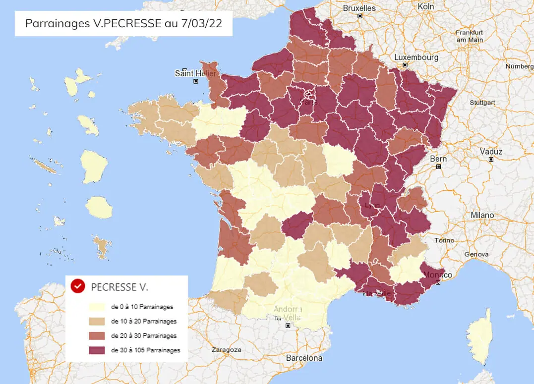 résultats parrainages valerie pecresse 2022