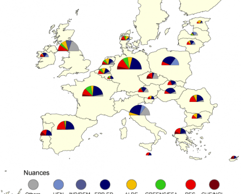 Elections européennes 2009 : nombre de votes par pays
