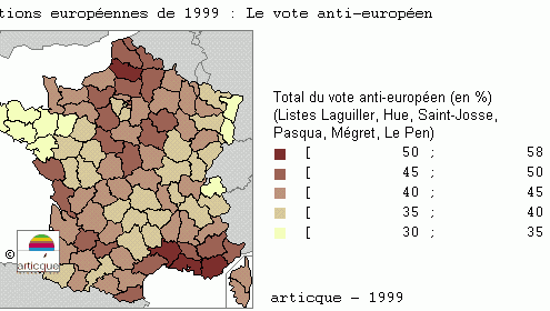 Elections européennes 1999 : le vote anti-européen