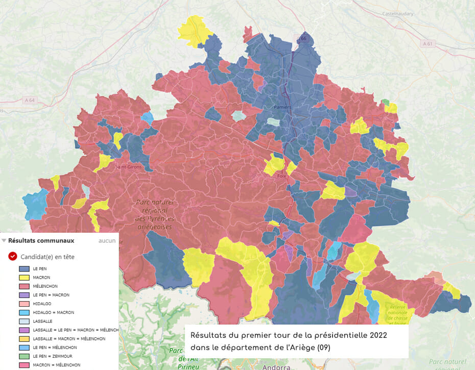 résultats premier tour présidentielle 2022 Ariège
