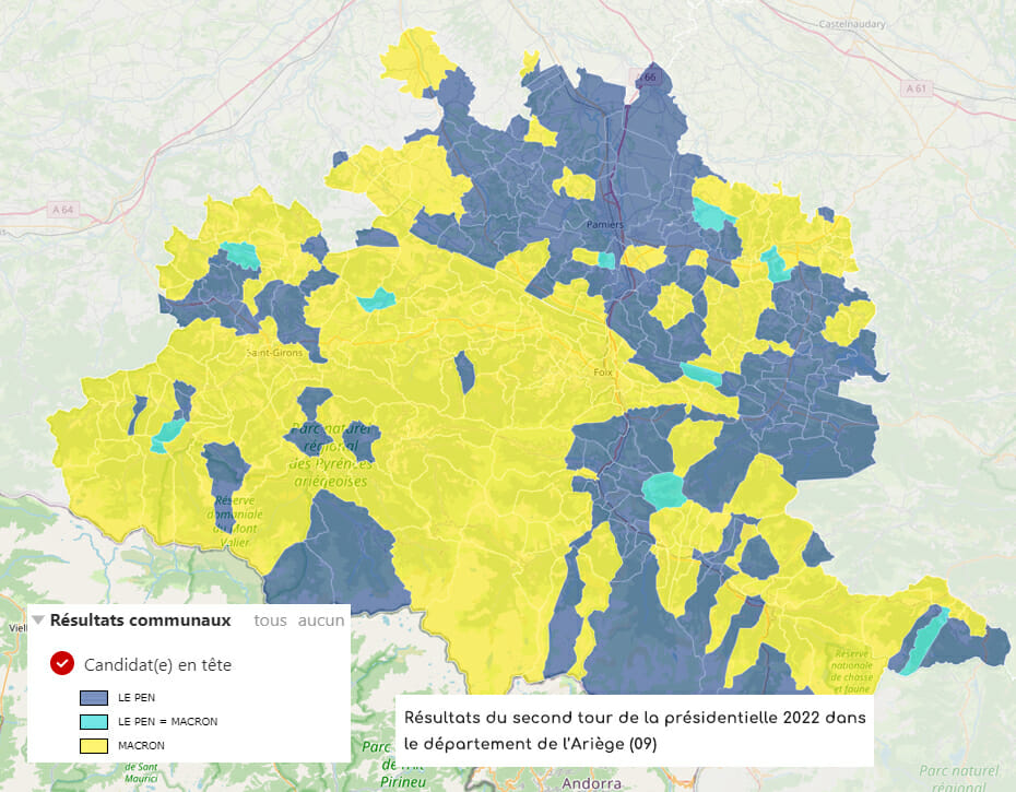 résultats second tour présidentielle 2022 Ariège