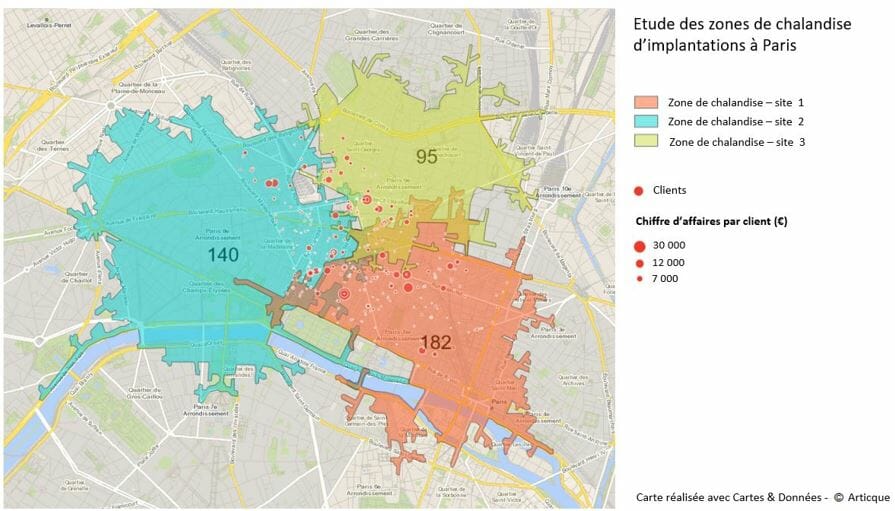 cannibalisation des zones de chalandise avec clients