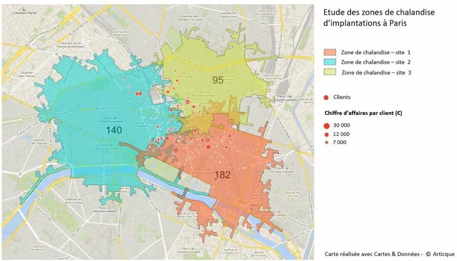 cannibalisation des zones de chalandise avec clients