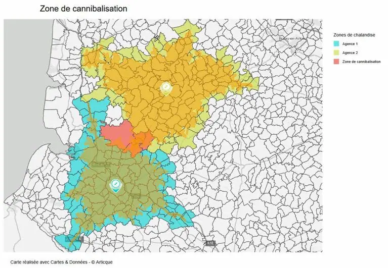 Zone de cannibalisation de zones de chalandise