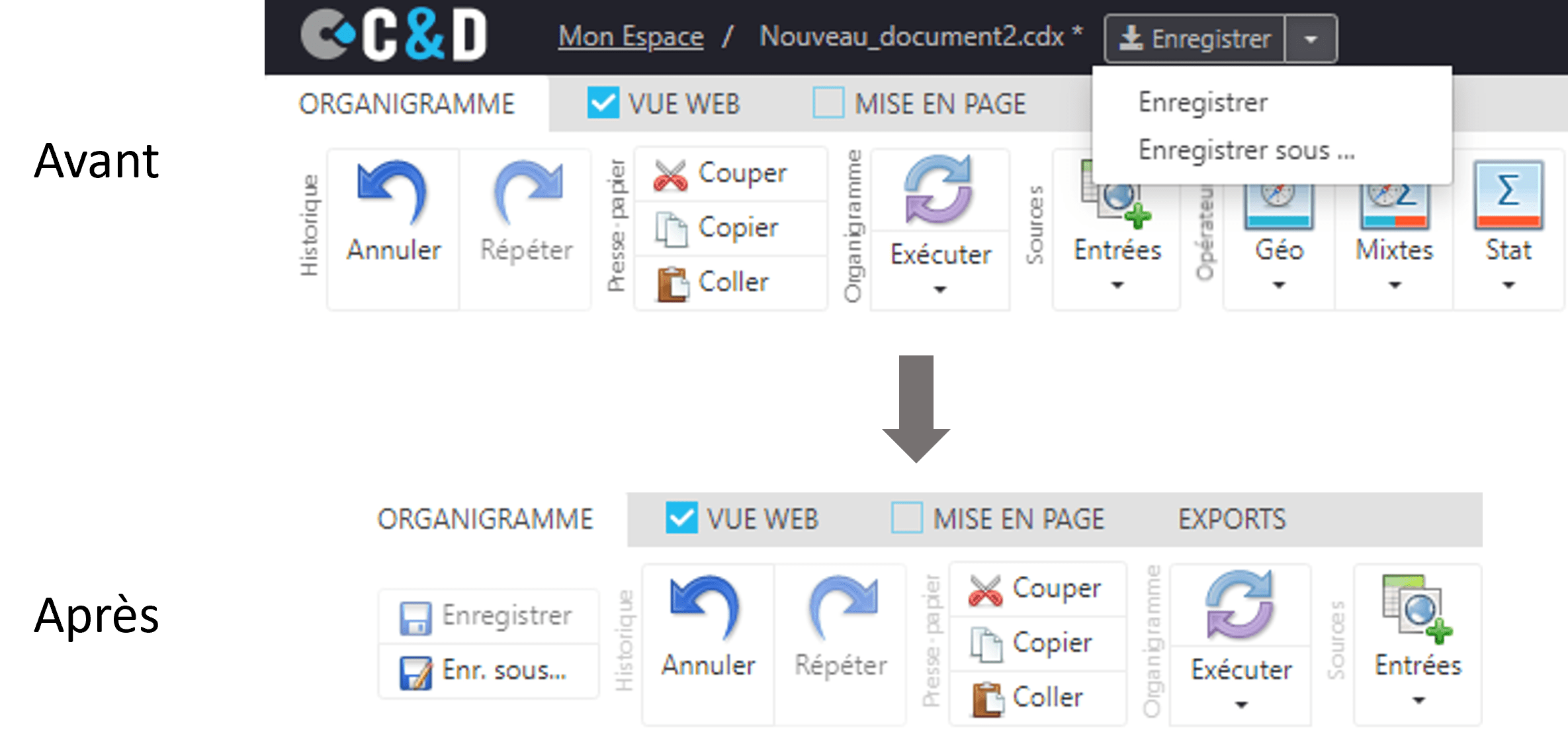 enregistrement projet carte articque