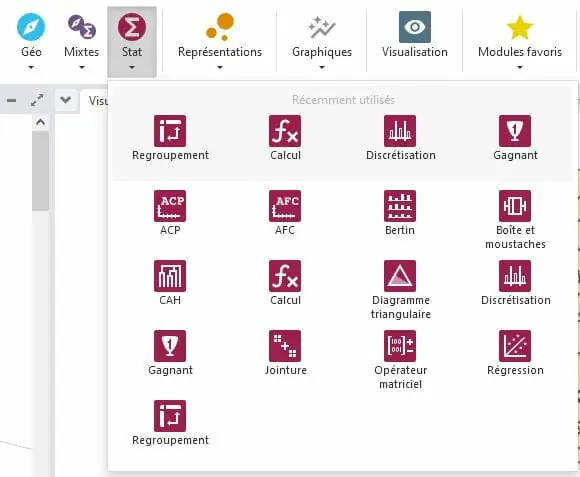 trouver le module discrétisation dans Cartes & Données Online