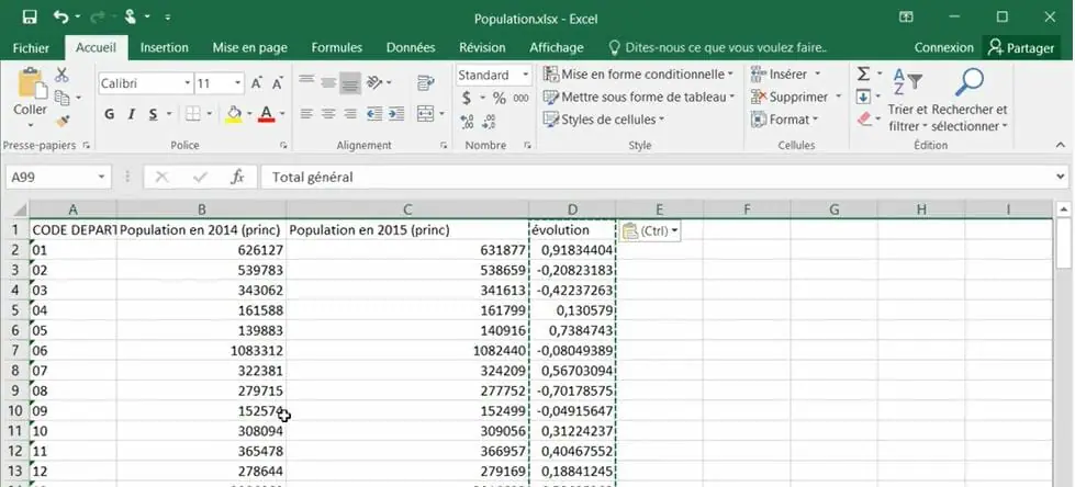 préparer son fichier Excel pour cartographier ses données avec Cartes & Données Online