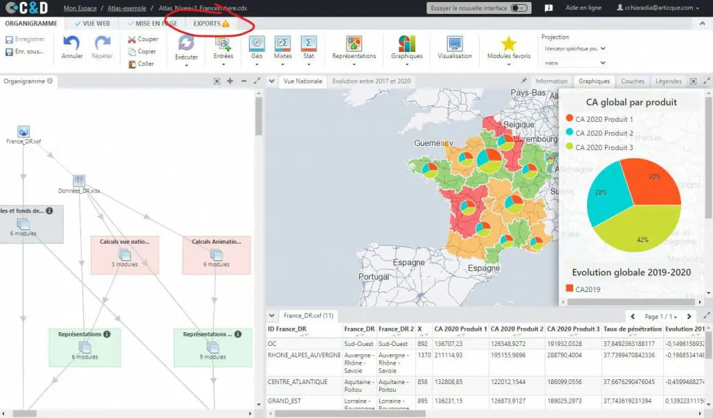 tutoriel export carte interactive