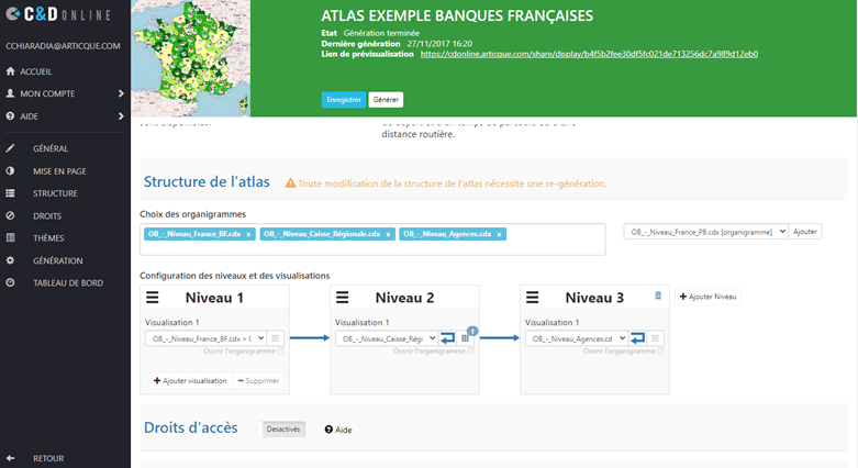 tutoriel paramétrage carte interactive