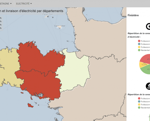 carte consommation électrique finistère