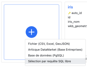 Requêtes SQL libres dans DataComposer