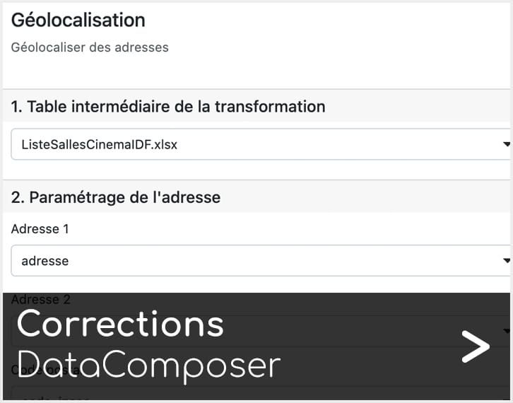 Corrections DataComposer Articque by ChapsVision