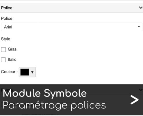 Paramétrage polices module symbole Articque by ChapsVision