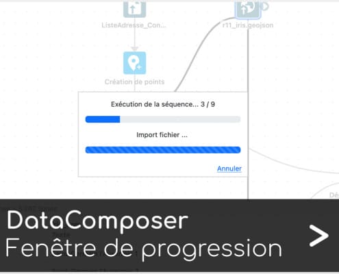 Fenêtre de progression DataComposer