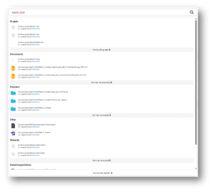 Articque by ChapsVision, recherche explorateur de fichier